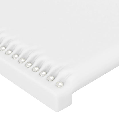 vidaXL Kopfteile 2 Stk. Weiß 100x5x78/88 cm Kunstleder