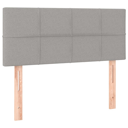 vidaXL Kopfteil Hellgrau 80x5x78/88 cm Stoff