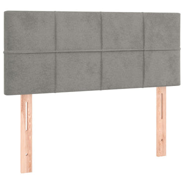 vidaXL Kopfteil Hellgrau 80x5x78/88 cm Samt