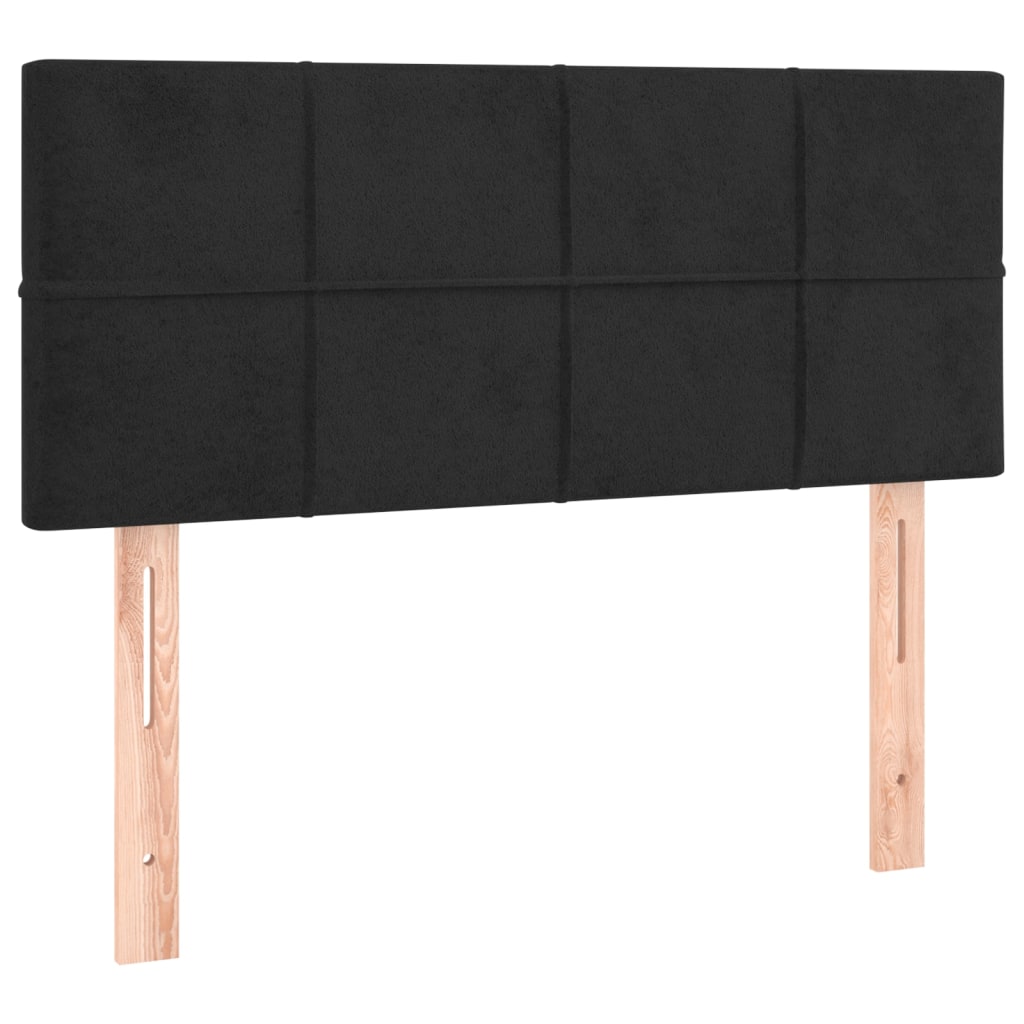 vidaXL Kopfteil Schwarz 80x5x78/88 cm Samt