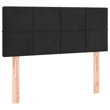 vidaXL Kopfteil Schwarz 80x5x78/88 cm Samt