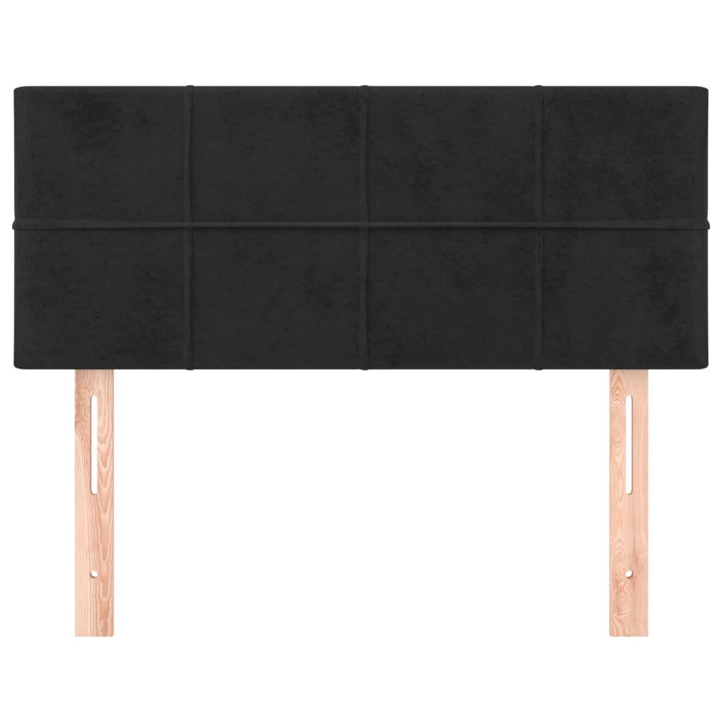vidaXL Kopfteil Schwarz 80x5x78/88 cm Samt