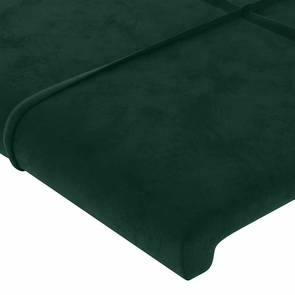 vidaXL Kopfteil Dunkelgrün 80x5x78/88 cm Samt