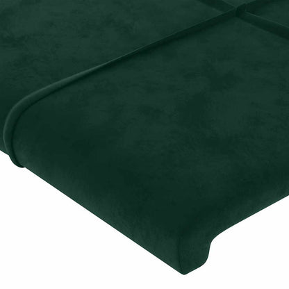 vidaXL Kopfteil Dunkelgrün 80x5x78/88 cm Samt