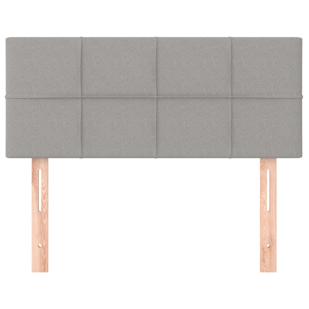 vidaXL Kopfteil Hellgrau 90x5x78/88 cm Stoff