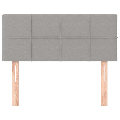 vidaXL Kopfteil Hellgrau 90x5x78/88 cm Stoff