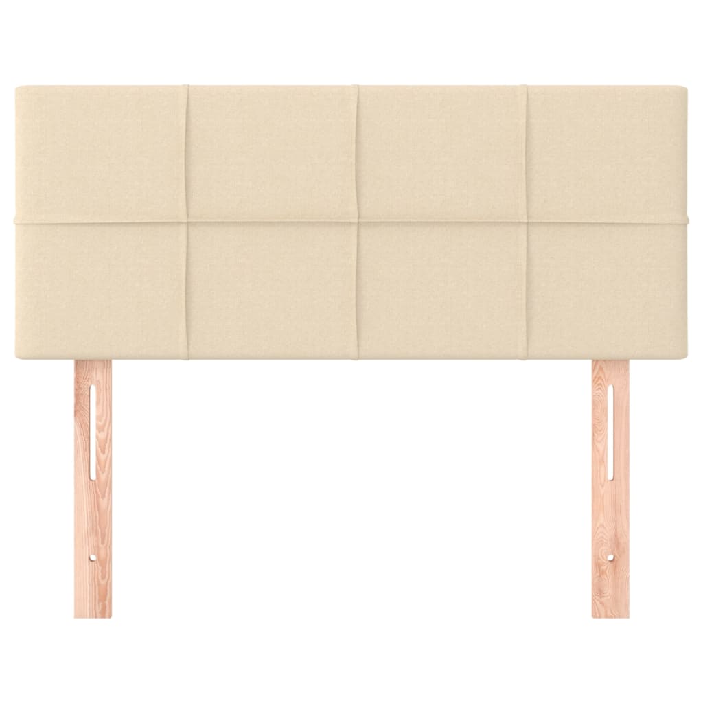 vidaXL Kopfteil Creme 90x5x78/88 cm Stoff