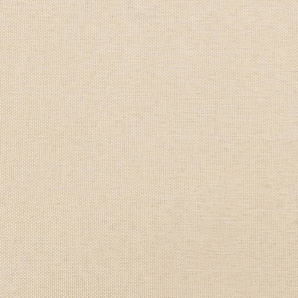 vidaXL Kopfteil Creme 90x5x78/88 cm Stoff