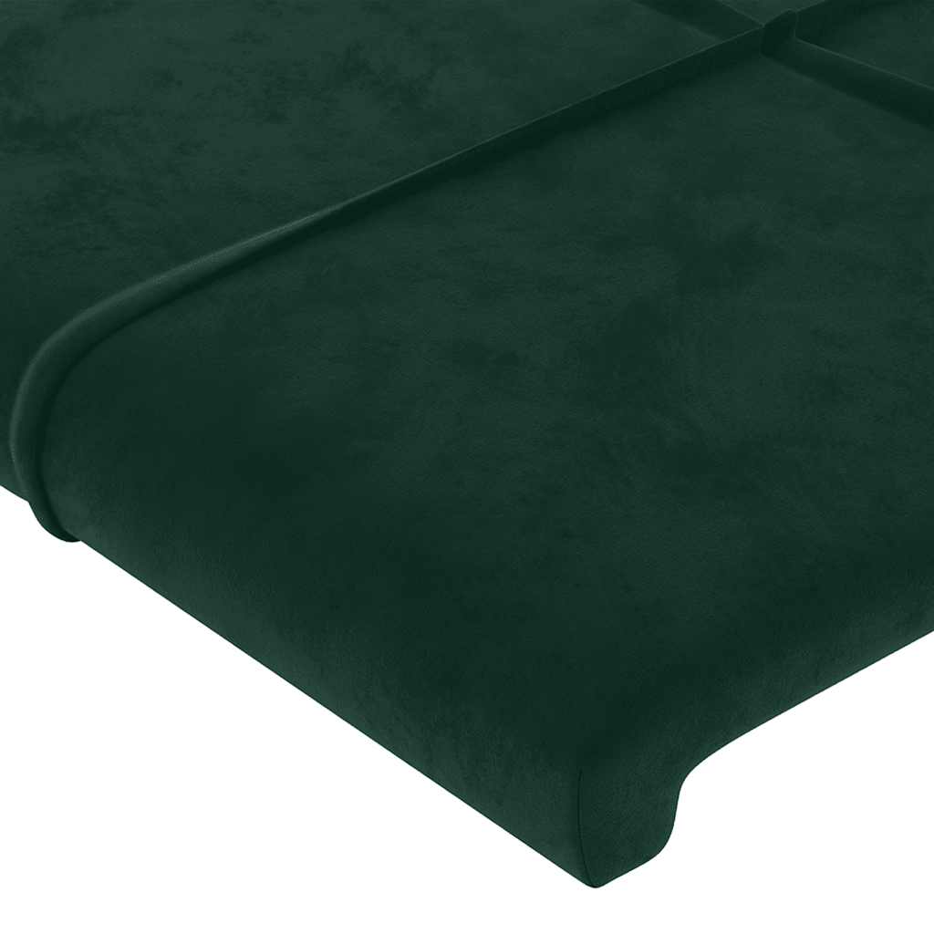 vidaXL Kopfteil Dunkelgrün 90x5x78/88 cm Samt