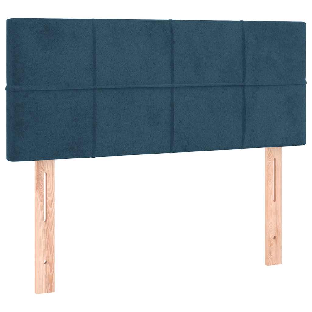 vidaXL Kopfteil Dunkelblau 90x5x78/88 cm Samt