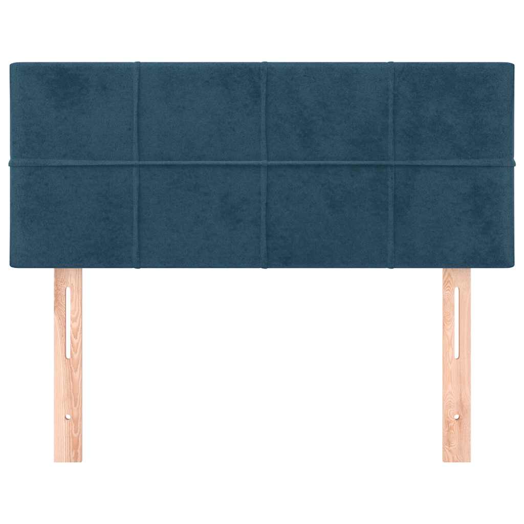 vidaXL Kopfteil Dunkelblau 100x5x78/88 cm Samt