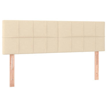vidaXL Kopfteile 2 Stk. Creme 72x5x78/88 cm Stoff
