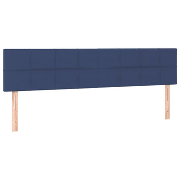 vidaXL Kopfteile 2 Stk. Blau 80x5x78/88 cm Stoff