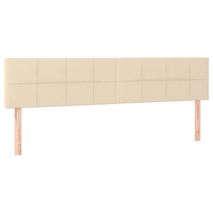 vidaXL Têtes de lit 2 pcs Crème 90x5x78/88 cm Tissu