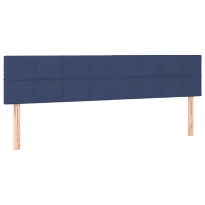 vidaXL Têtes de lit 2 pcs Bleu 100x5x78/88 cm Tissu