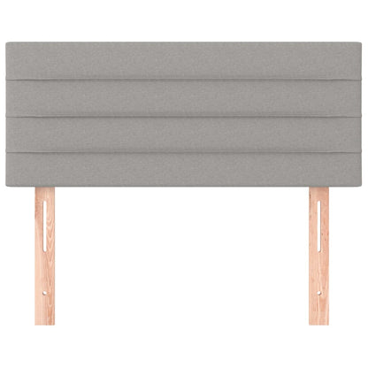 vidaXL Kopfteil Hellgrau 80x5x78/88 cm Stoff