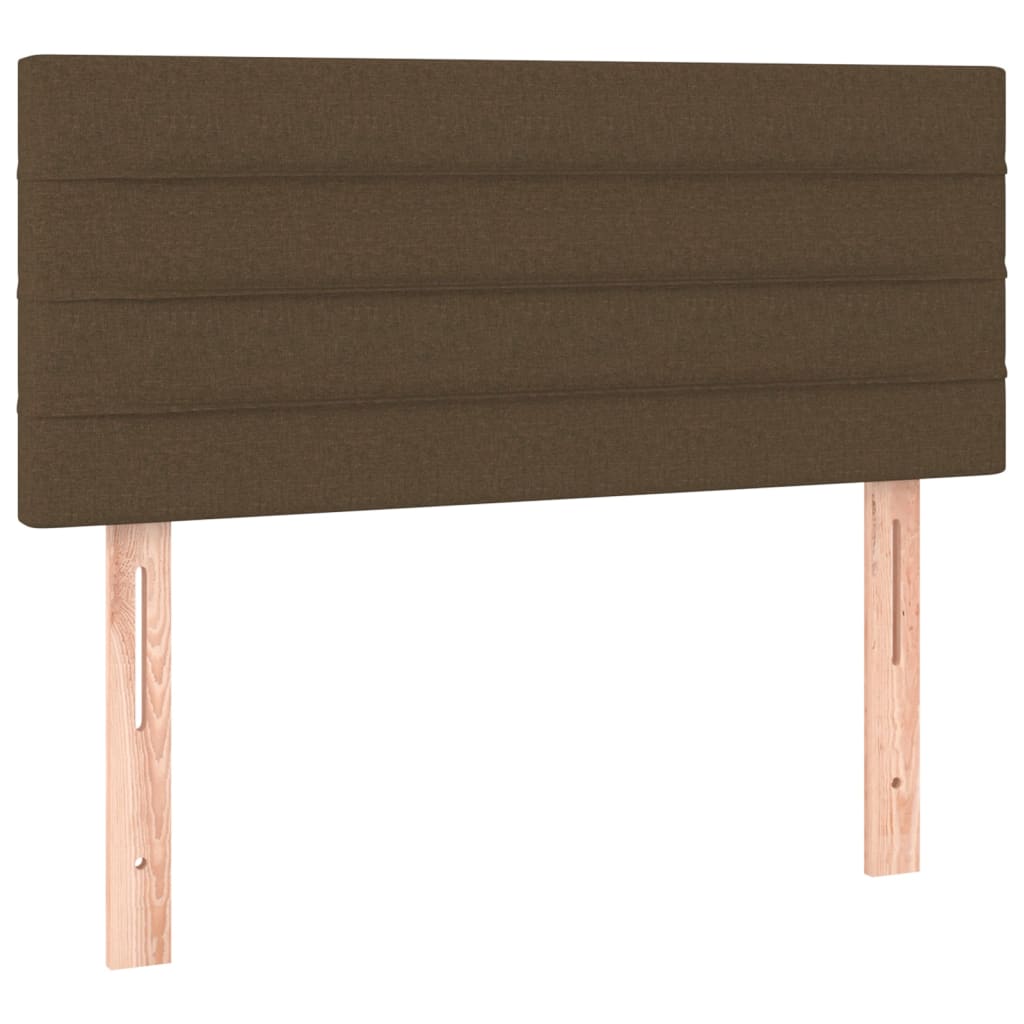vidaXL Tête de lit marron foncé 80x5x78/88 cm tissu