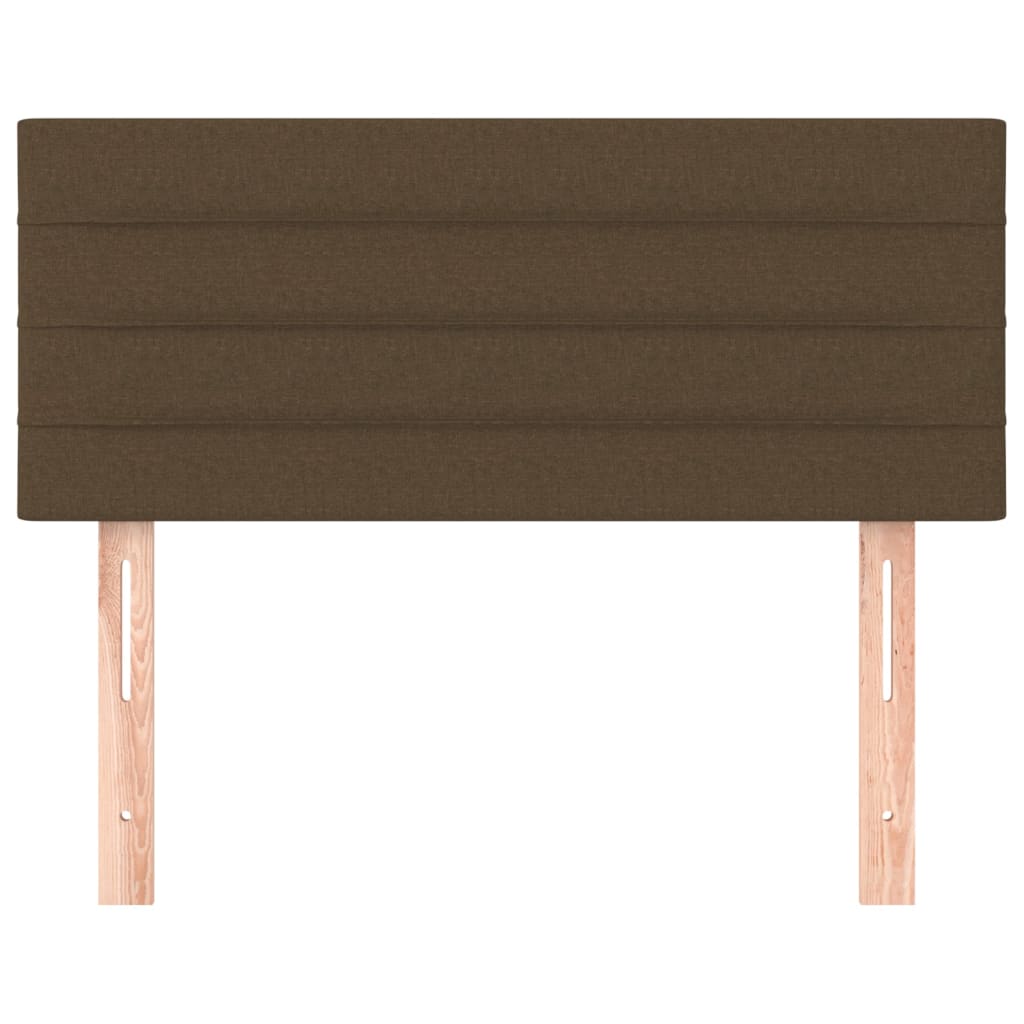 vidaXL Tête de lit marron foncé 80x5x78/88 cm tissu