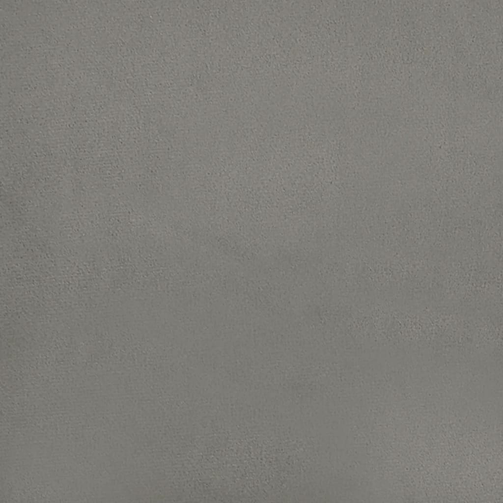 vidaXL Kopfteil Hellgrau 80x5x78/88 cm Samt