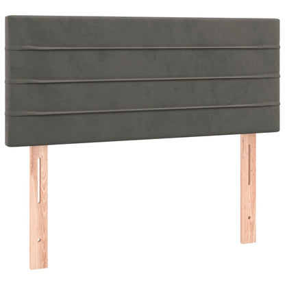 vidaXL Kopfteil Dunkelgrau 80x5x78/88 cm Samt
