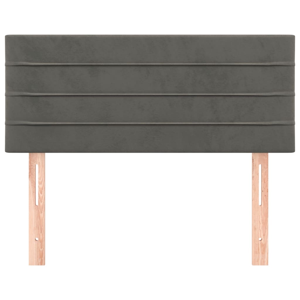 vidaXL Kopfteil Dunkelgrau 80x5x78/88 cm Samt