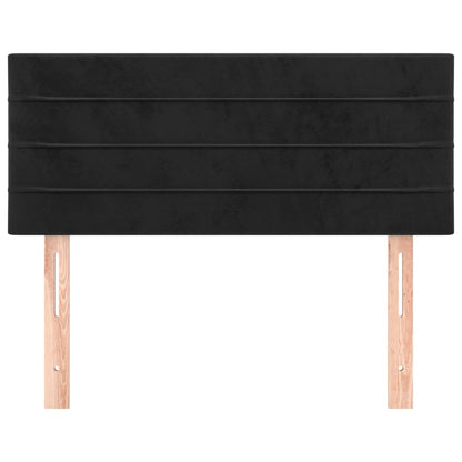 vidaXL Kopfteil Schwarz 80x5x78/88 cm Samt