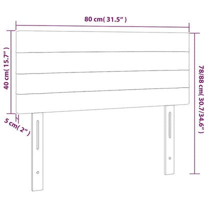 vidaXL Kopfteil Dunkelgrün 80x5x78/88 cm Samt