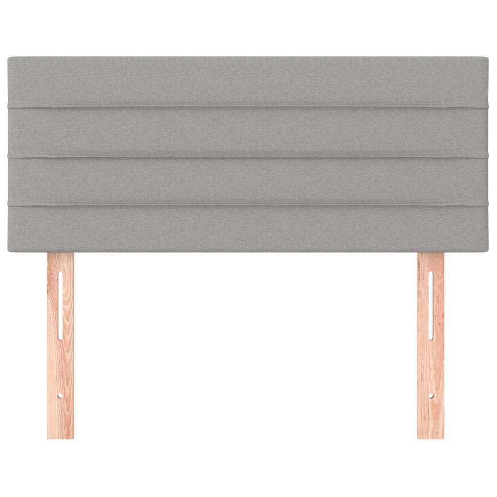 vidaXL Tête de lit Gris clair 90x5x78/88 cm Tissu