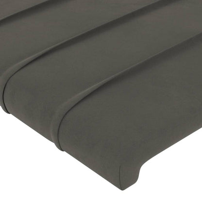 vidaXL Kopfteil Dunkelgrau 90x5x78/88 cm Samt