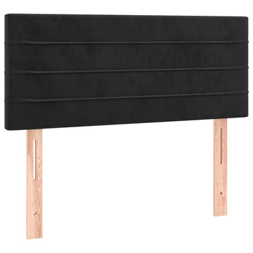 vidaXL Kopfteil Schwarz 90x5x78/88 cm Samt