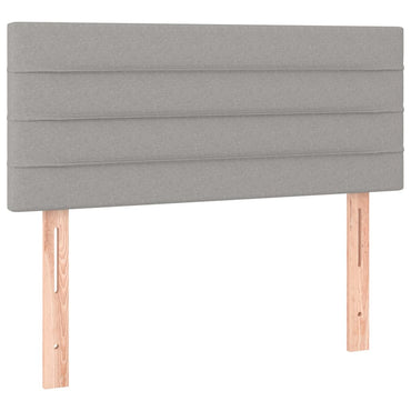 vidaXL Tête de lit gris clair 100x5x78/88 cm Tissu