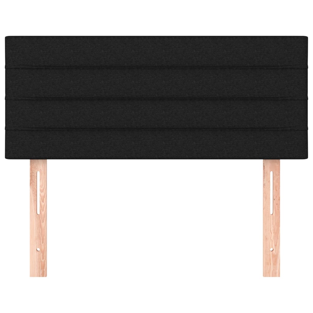 vidaXL Kopfteil Schwarz 100x5x78/88 cm Stoff