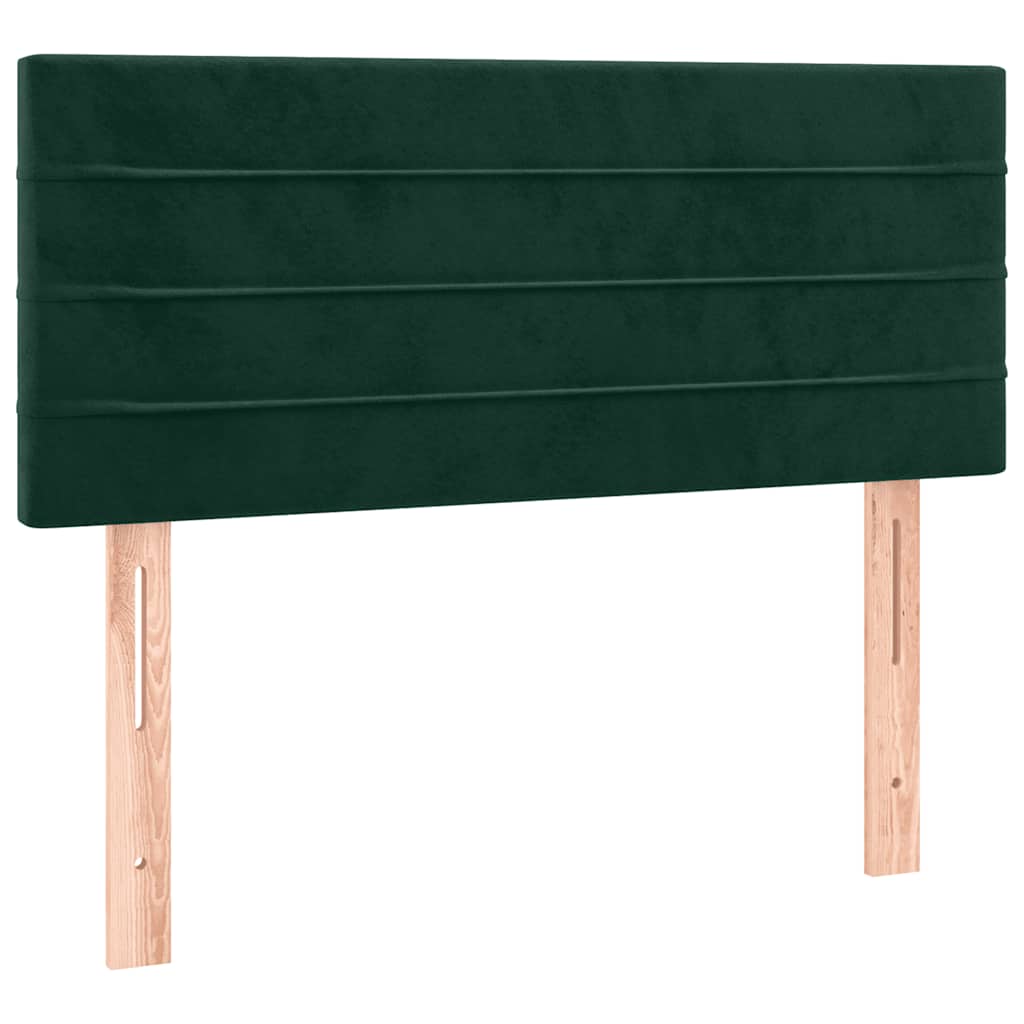 vidaXL Kopfteil Dunkelgrün 100x5x78/88 cm Samt