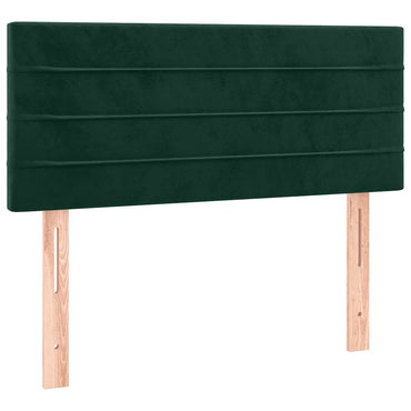 vidaXL Kopfteil Dunkelgrün 100x5x78/88 cm Samt