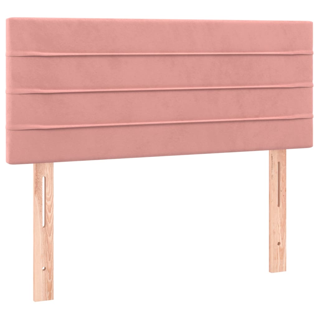 vidaXL Kopfteil Rosa 100x5x78/88 cm Samt