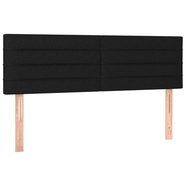 vidaXL Kopfteile 2 Stk. Schwarz 72x5x78/88 cm Stoff