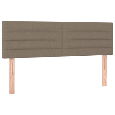 vidaXL Kopfteile 2 Stk. Taupe 72x5x78/88 cm Stoff