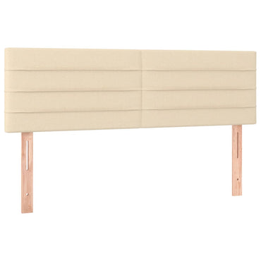 vidaXL Kopfteile 2 Stk. Creme 72x5x78/88 cm Stoff