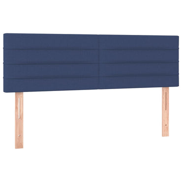 vidaXL Kopfteile 2 Stk. Blau 72x5x78/88 cm Stoff