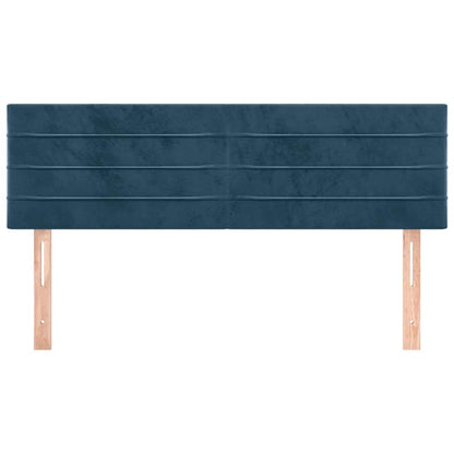 vidaXL Kopfteile 2 Stk. Dunkelblau 72x5x78/88 cm Samt