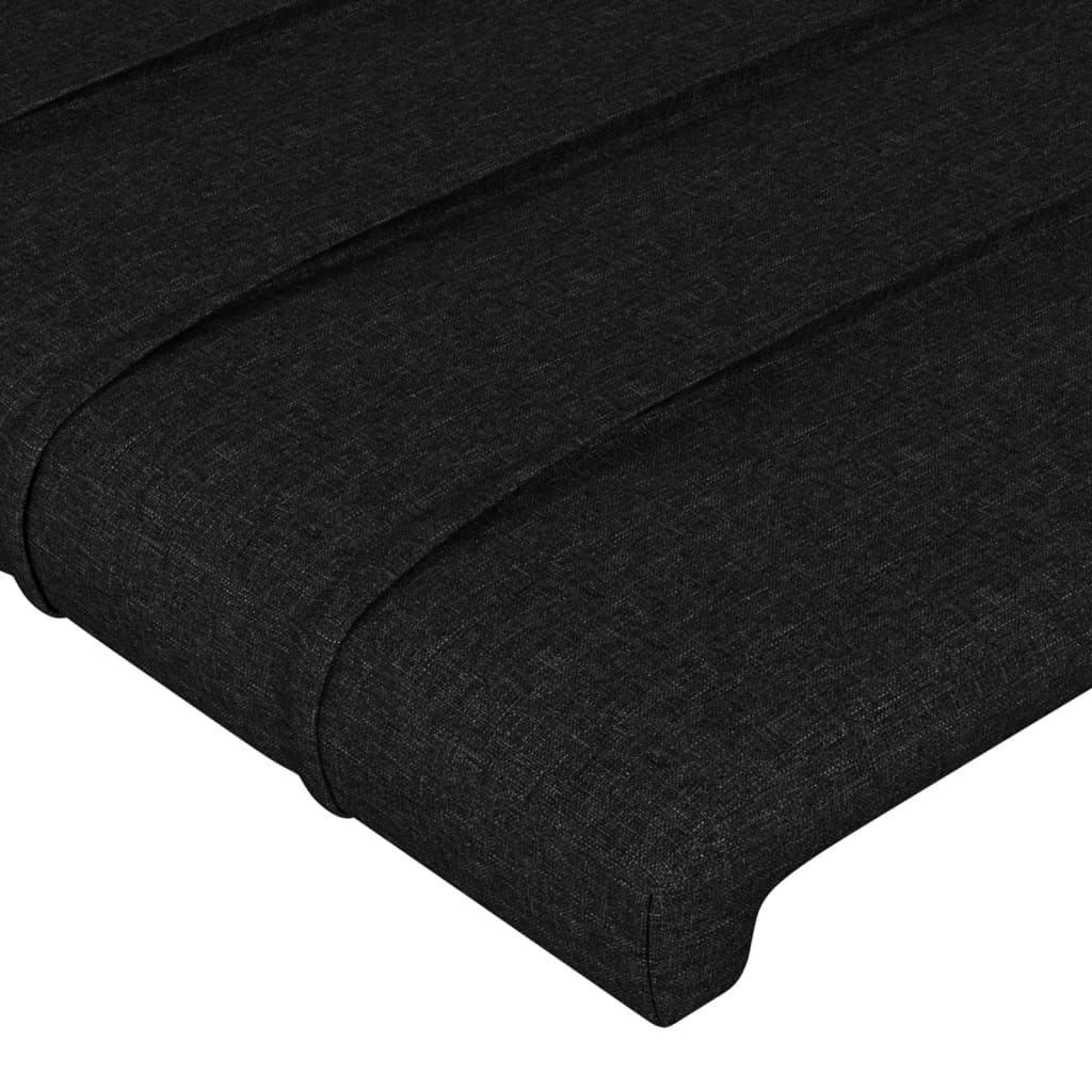 vidaXL Kopfteile 2 Stk. Schwarz 80x5x78/88 cm Stoff