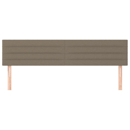 vidaXL Kopfteile 2 Stk. Taupe 80x5x78/88 cm Stoff