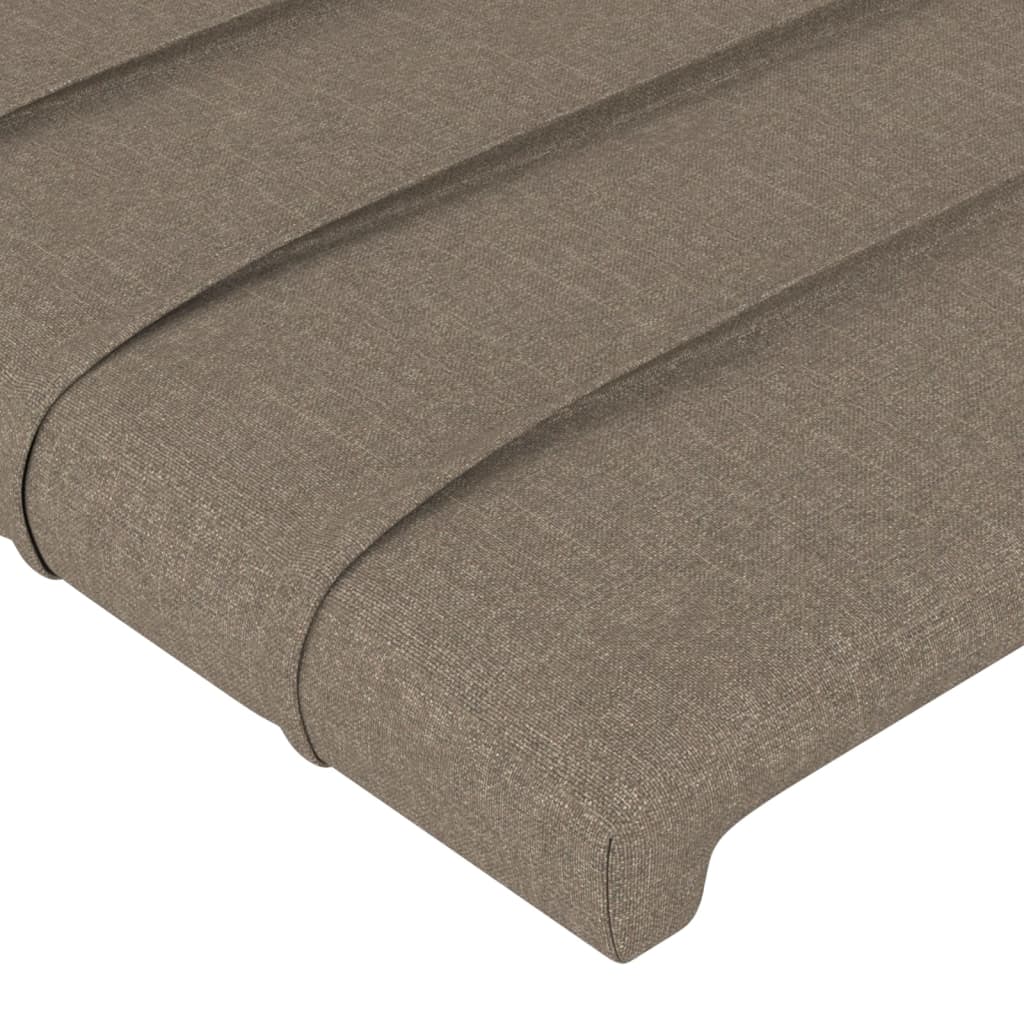 vidaXL Kopfteile 2 Stk. Taupe 80x5x78/88 cm Stoff