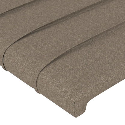 vidaXL Kopfteile 2 Stk. Taupe 80x5x78/88 cm Stoff
