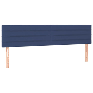 vidaXL Kopfteile 2 Stk. Blau 80x5x78/88 cm Stoff