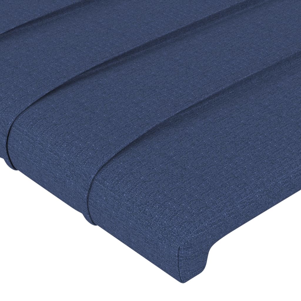 vidaXL Kopfteile 2 Stk. Blau 80x5x78/88 cm Stoff
