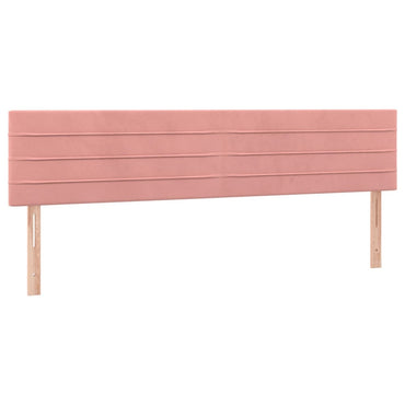 vidaXL Kopfteile 2 Stk. Rosa 80x5x78/88 cm Samt