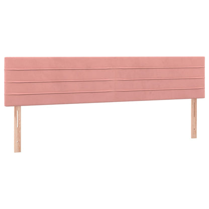 vidaXL Kopfteile 2 Stk. Rosa 80x5x78/88 cm Samt