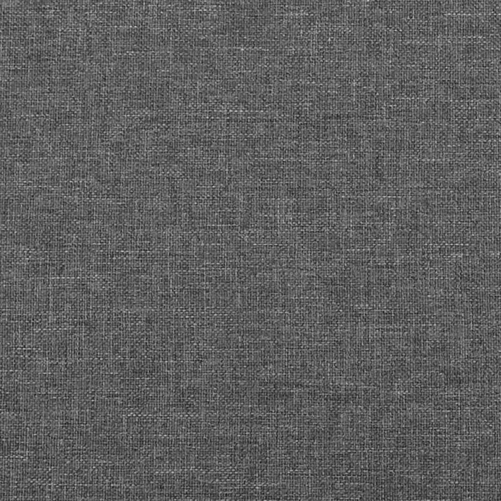 vidaXL Kopfteile 2 Stk. Dunkelgrau 90x5x78/88 cm Stoff