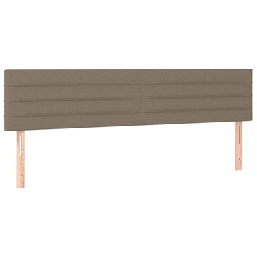vidaXL Kopfteile 2 Stk. Taupe 90x5x78/88 cm Stoff